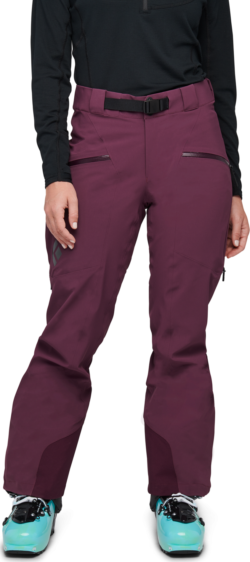 Black Diamond Recon Stretch skibukse for dame i fargen blackberry