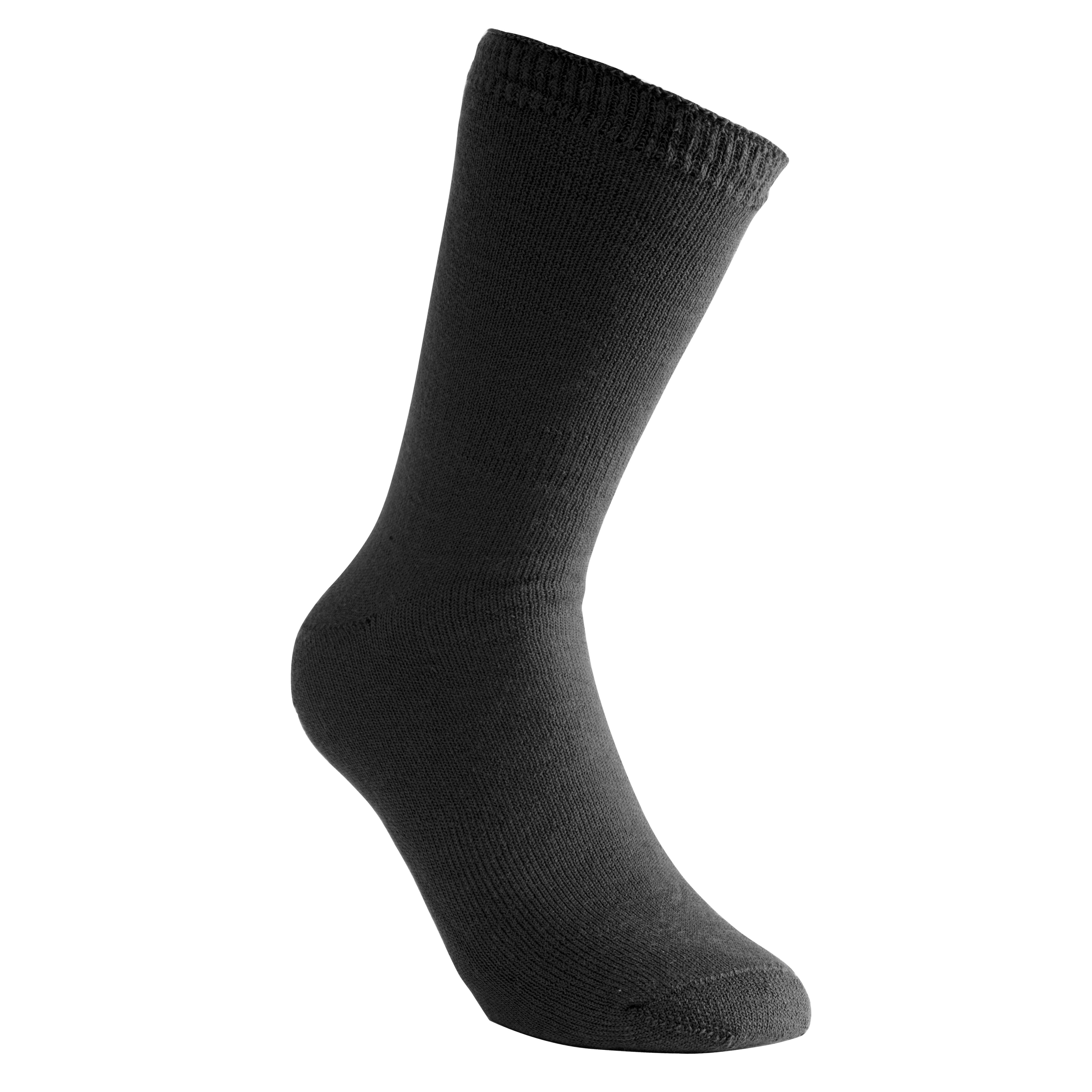 Svart Woolpower Socks 400 ullsokk