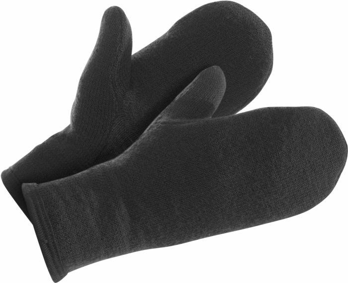 Svart Woolpower Mittens 400 votte i ull